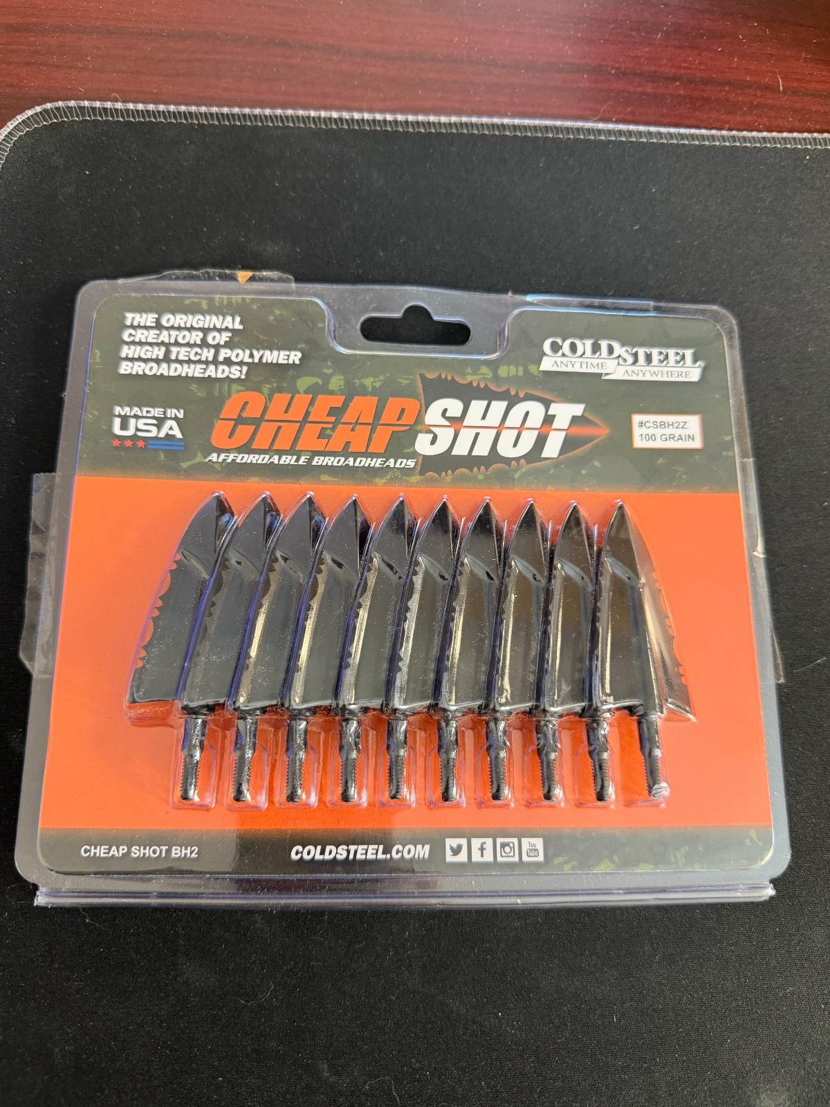 Pack of 10 Cold Steel Cheap Shot BH2 100 Grain CSBH2Z NOS