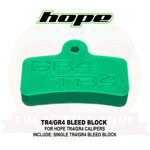 Hope TR4 / GR4 Brake Service Tool - Caliper Piston Bleed Block - Brand New