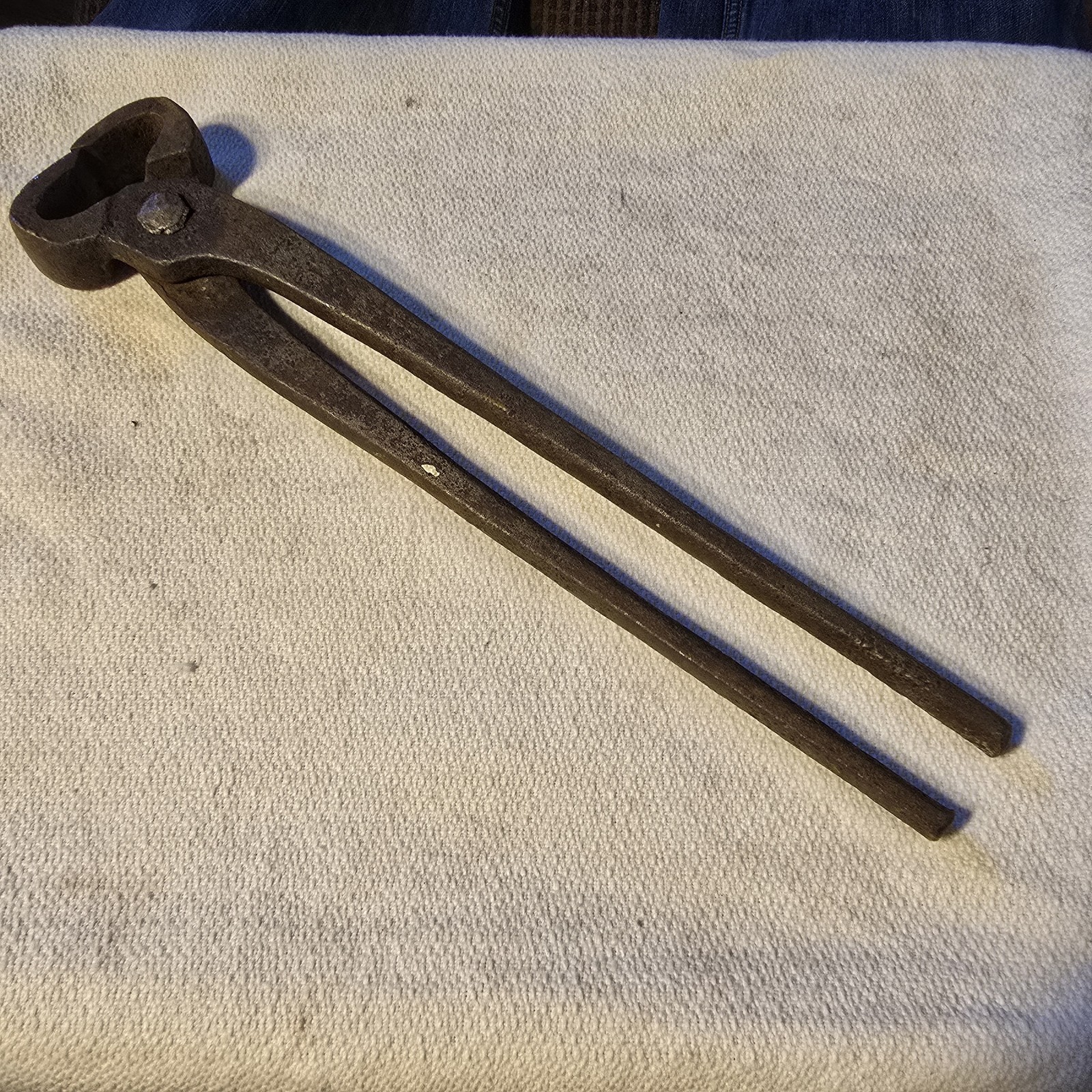 Antique Hand Forged Blacksmith Farrier Horseshoe Pull-Off 12” Primitive Forge