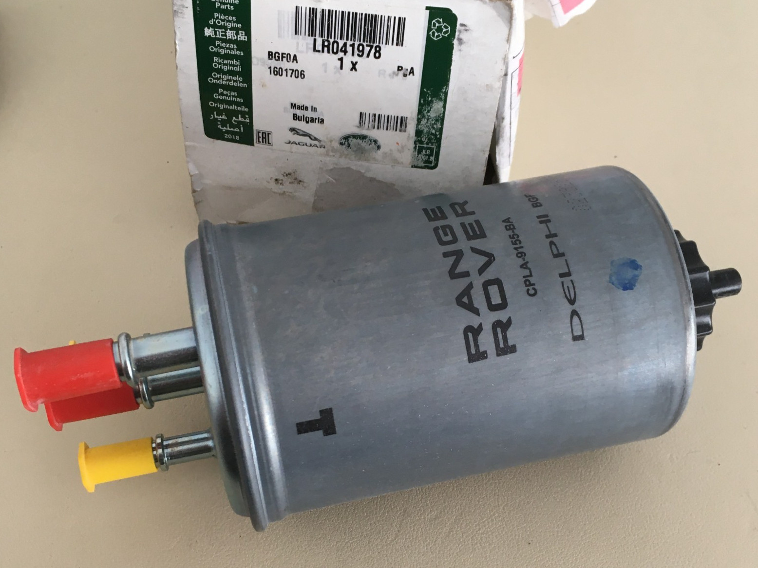 Genuine Land Rover Fuel Filter Discovery RR Sport 3.0L V6 Diesel SDV6 LR041978