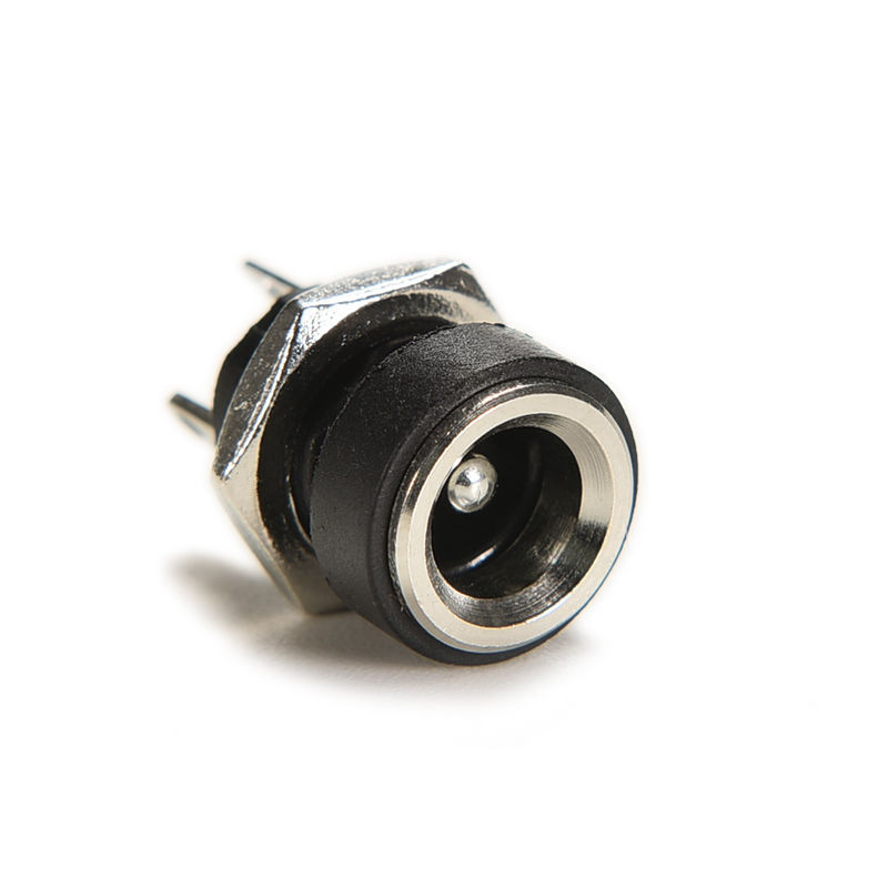 DC Power Supply Jack Socket Female Panel Mount Connector 5.5 x 2.1mm 2/5/10 Pcs
