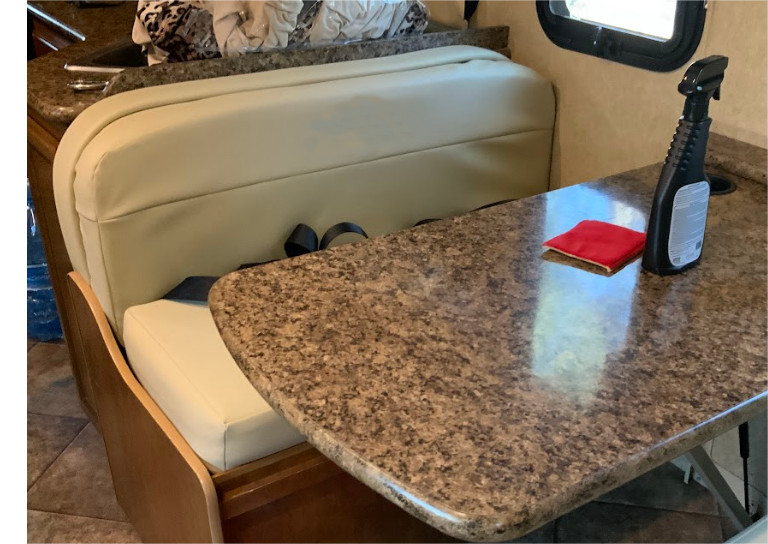 Fits 2015 Thor windsport Custom made luxurious leatherette dinette set covers