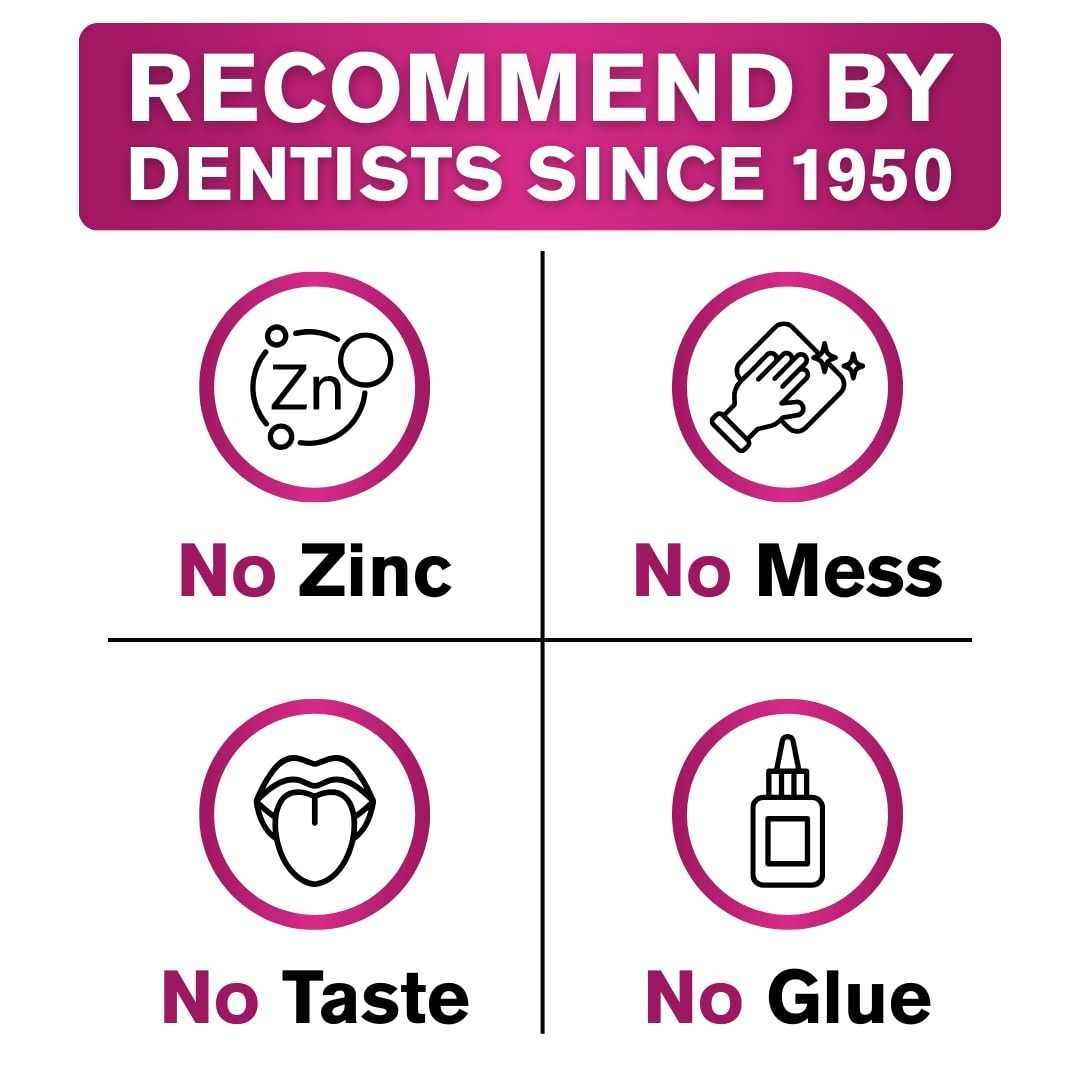 Comfortable Thermoplastic Denture Paste, 2-Pack – Secure Custom Fit, Zinc-Free