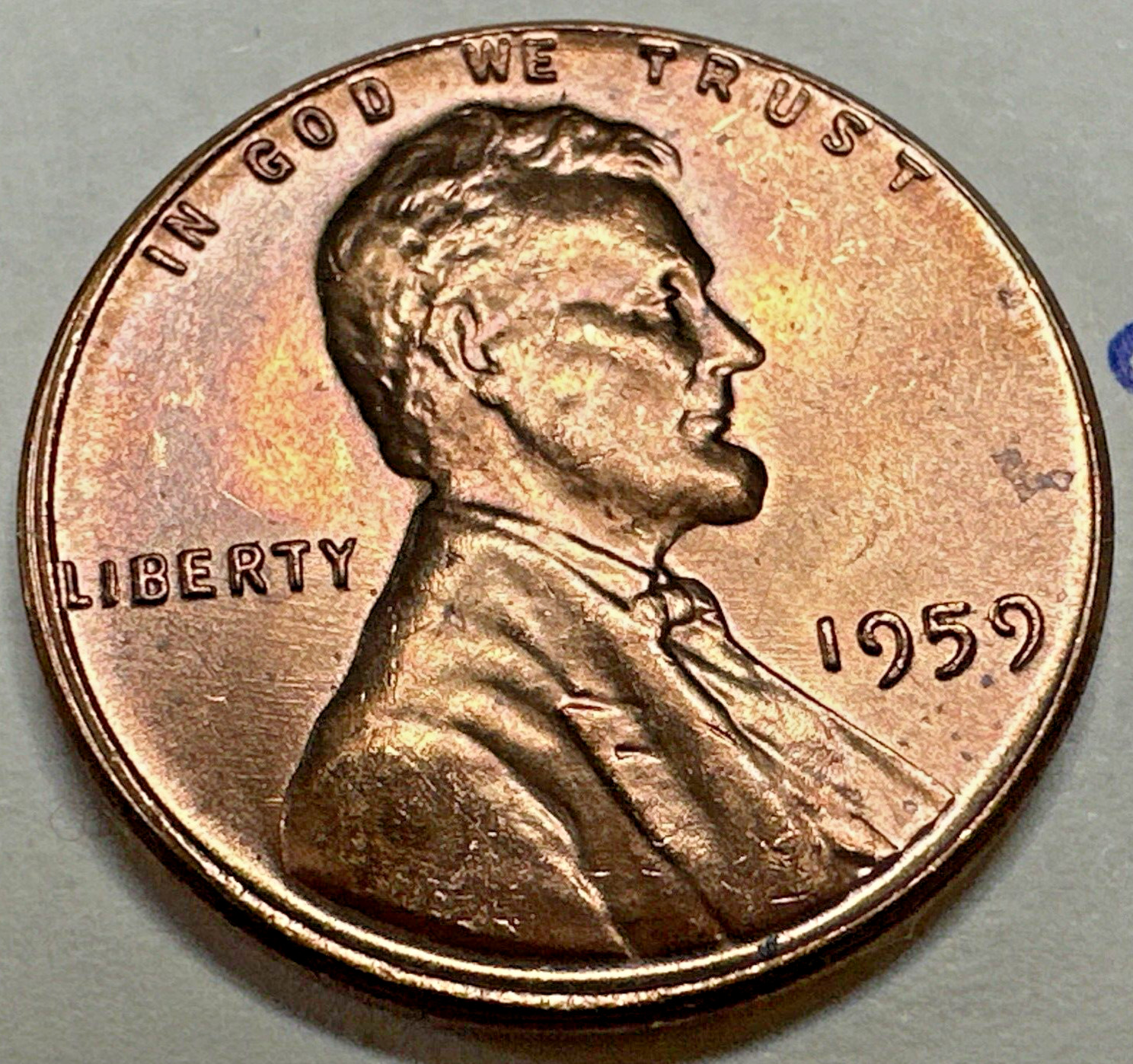 1959 Lincoln Memorial Cent Beautiful Tone 8029N