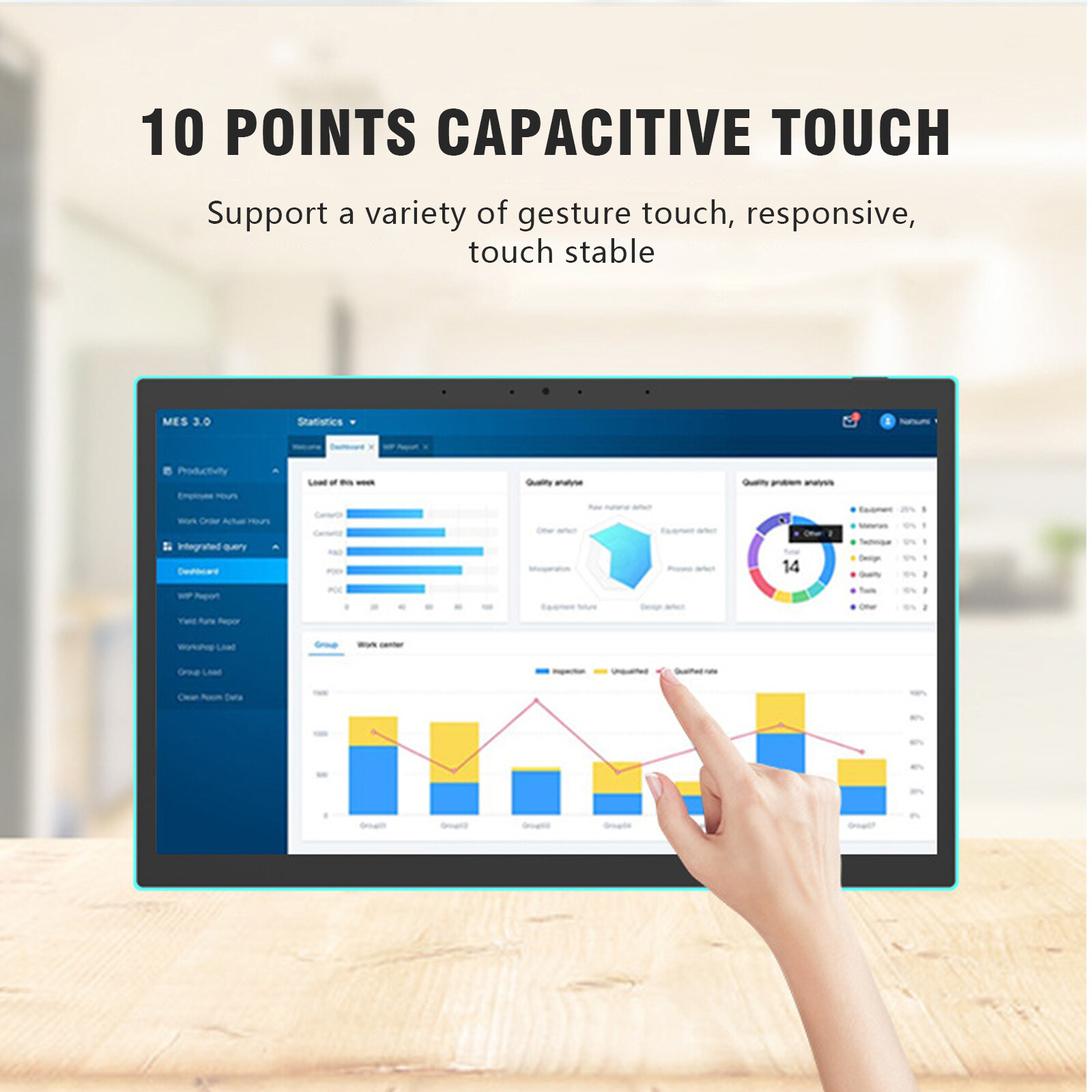 15.6 Inch Wall Mounting Android Display Automation Device Control Tablet Panel