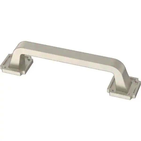 3-3/4" Notched Backplate Satin Nickel