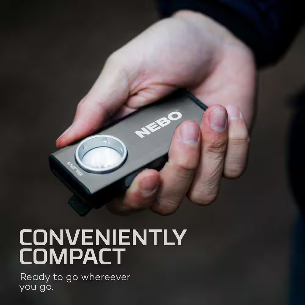 SLIM 500 LUMENS RC BATTERY LED POCKET LIGHT