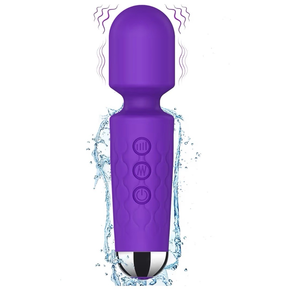 Strong Vibrator Wand, Mini Wand 20 Patterns 8 Speed & Small, Quiet, Waterproof