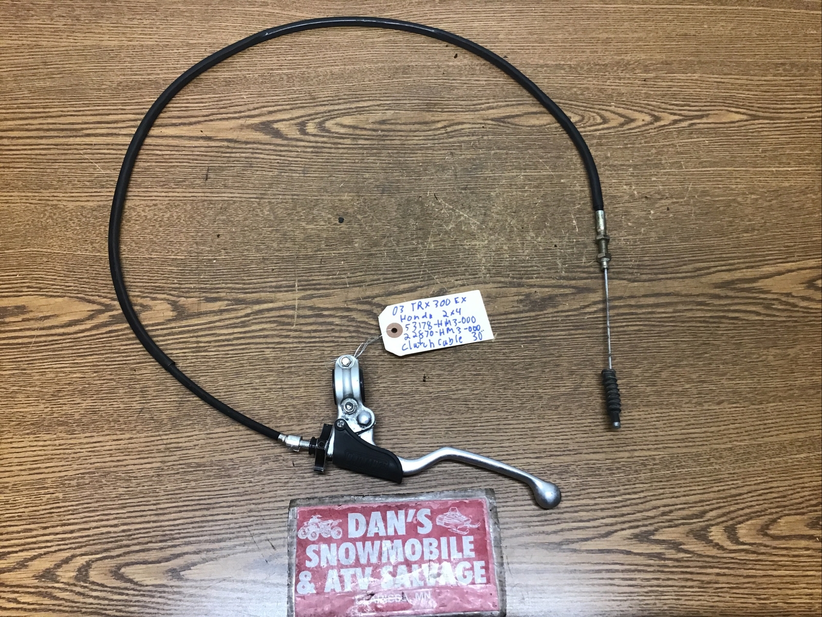 Cable Clutch & Lever # 22870-HM3-000, 53178-HM3-000 Honda 2003 TRX 300 EX 2x4