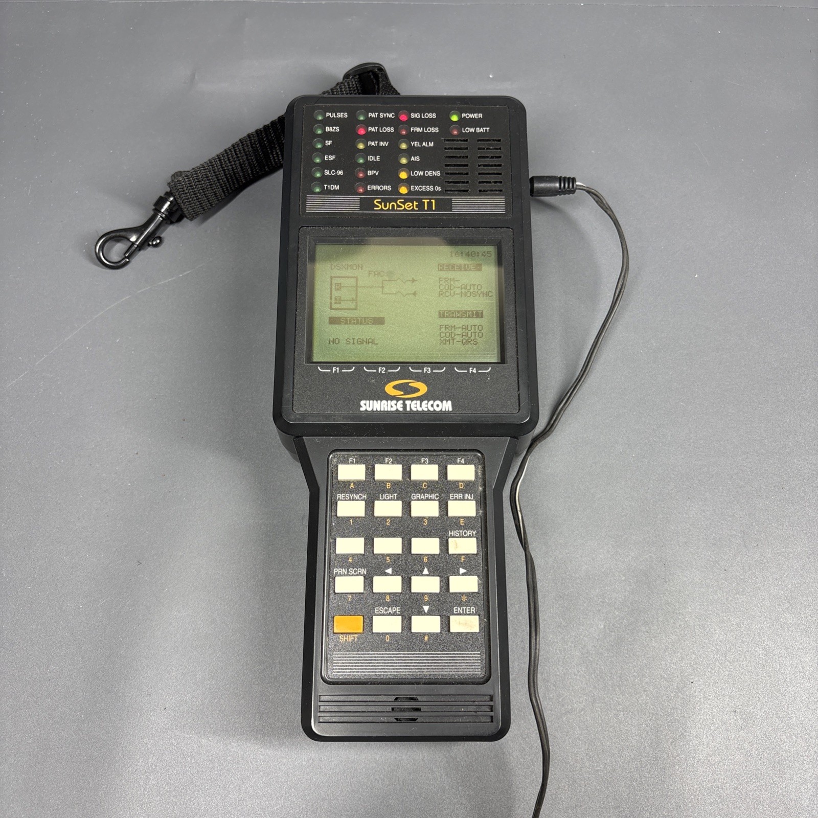 Sunrise Telecom SunSet T1 T-Carrier Analyzer TESTED Works Great No Charger