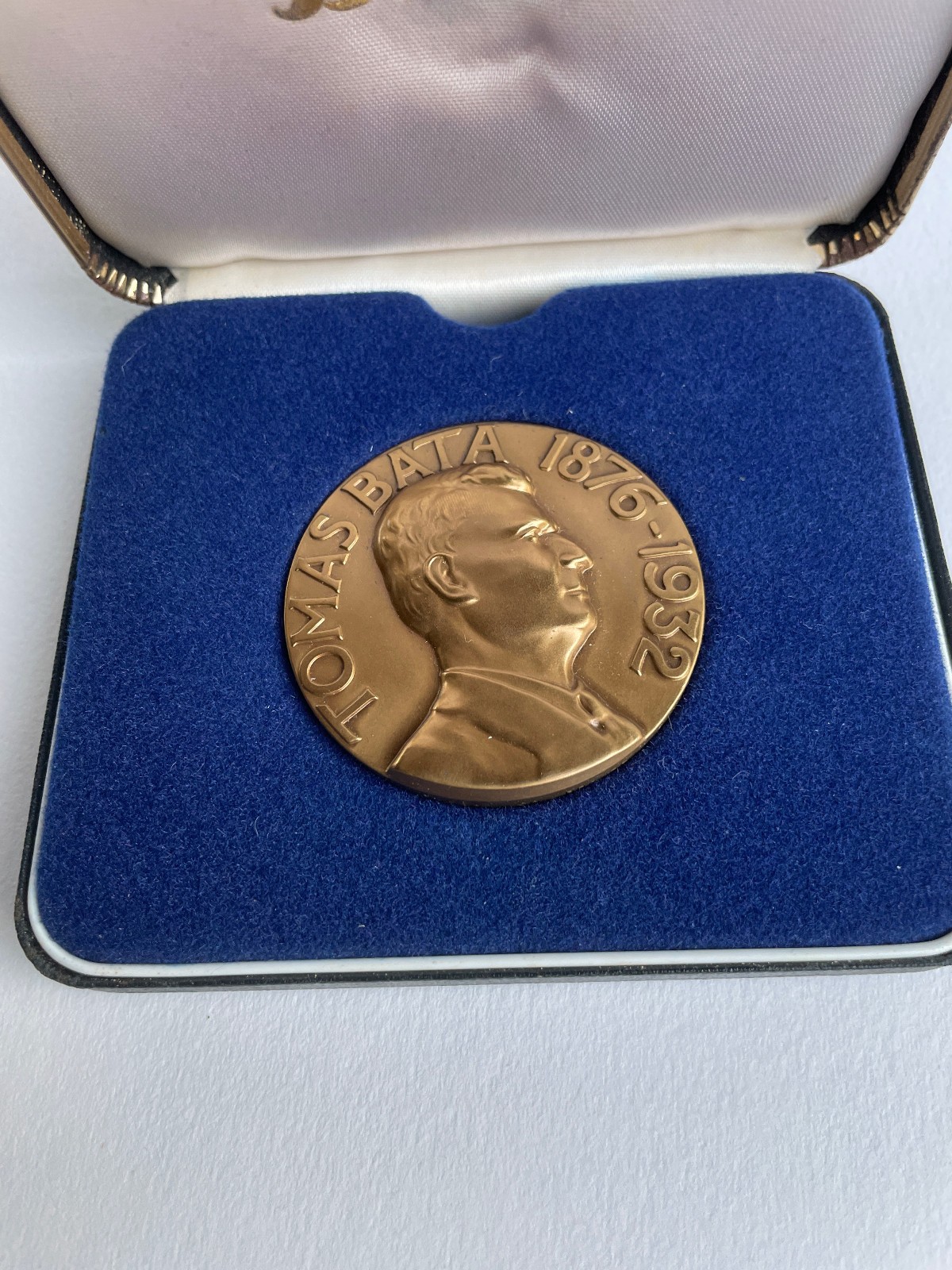 Tomas Bata Medal Service in Original Box Bata Shoe Company Employee Award Coin
