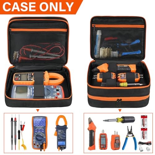 Carrying Case Compatible with Klein Tools ET310 AC/80101/80016 Black & Orange