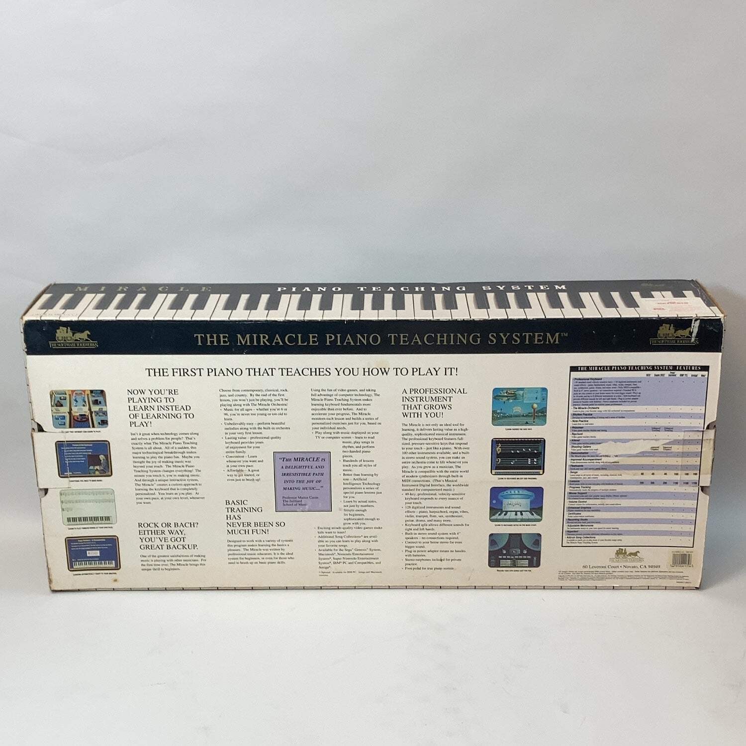 Software Toolworks Miracle Piano Teaching System Black With Sega Genesis Model 2