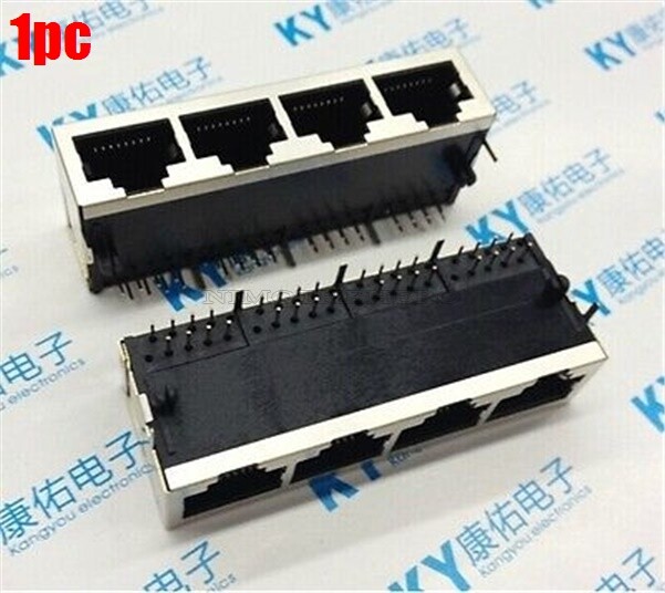 1Pcs RJ45 1X4P 4Port 4Ports 8P8C New Ic ic