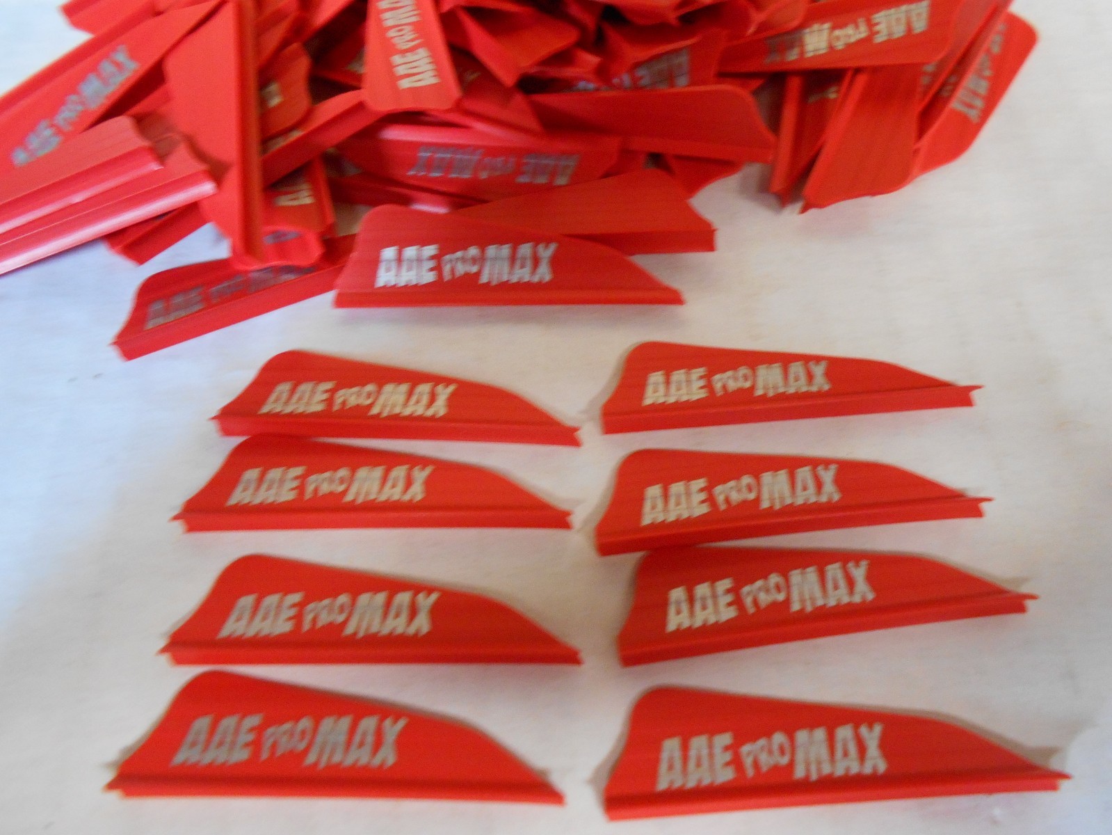 36- AAE PRO Max 1.7" RED Vanes! arizona archery arrow fletching