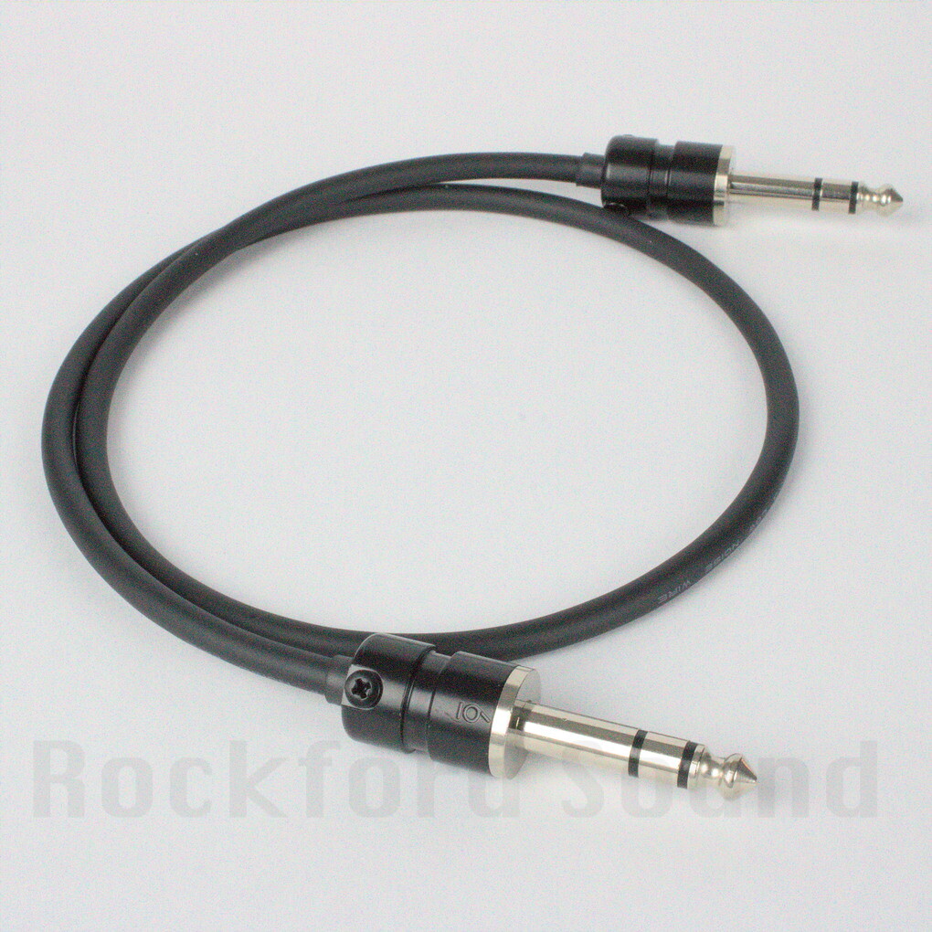 Mogami W2552 Balanced TRS Patch Cable, Squareplugs SPS6-S, Black