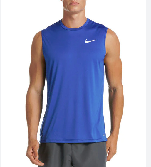 Nike Dri-Fit Hydroguard Tank Top Mens Swim Shirt Size M L XL UPF40 Blue Red Gray