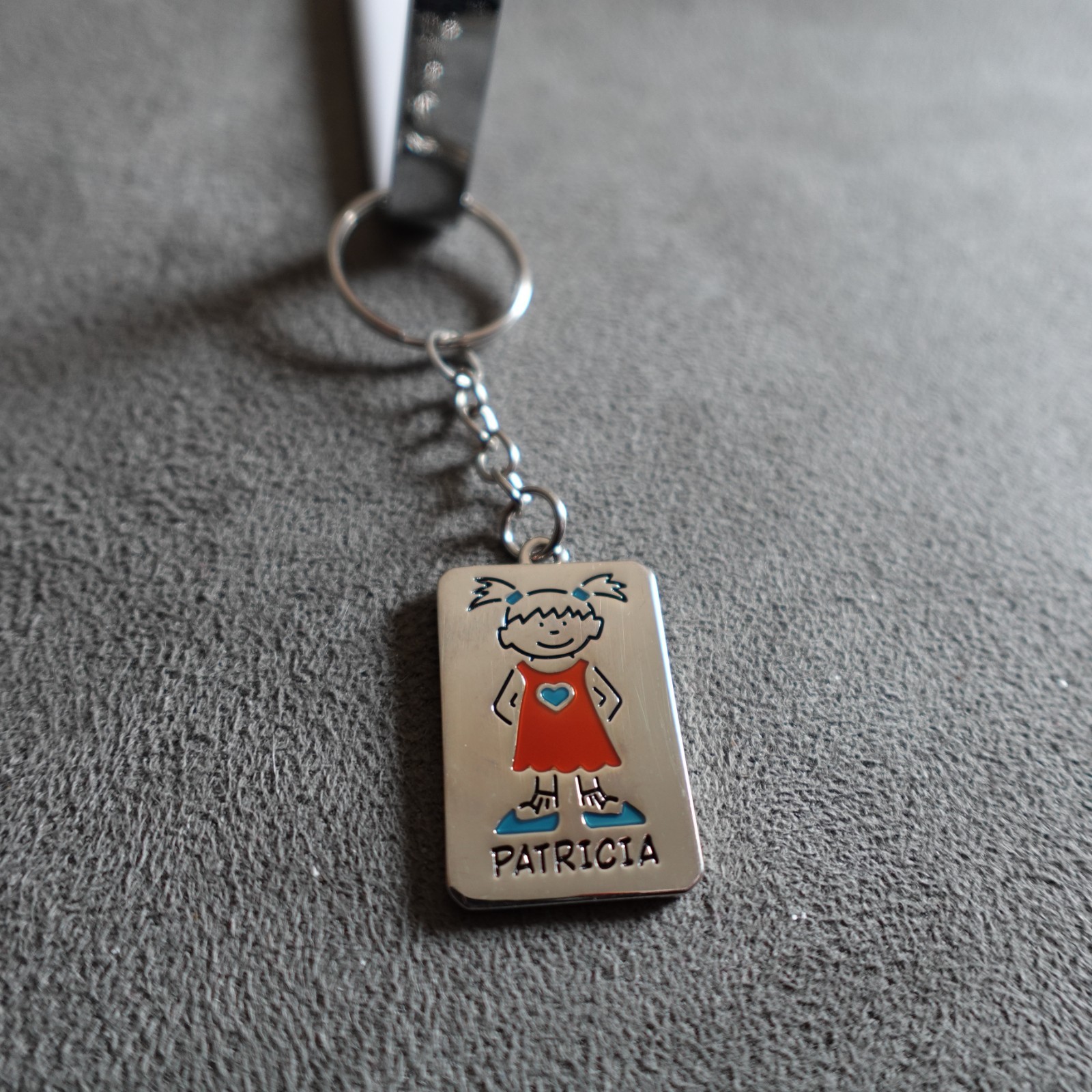 Patricia Keychain Zipper Pull Color Personalized Name Novelty Kids