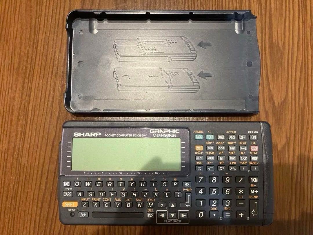 Sharp PC-G850 C Language Pocket Computer PokeCon Tested Working Japan Vintage