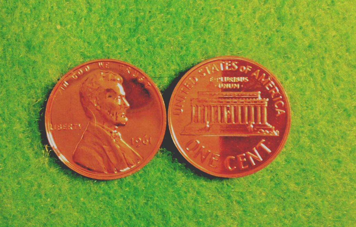 1961- P  Gem   PROOF  Lincoln  Memorial  Cent   RD Great   US  Coin