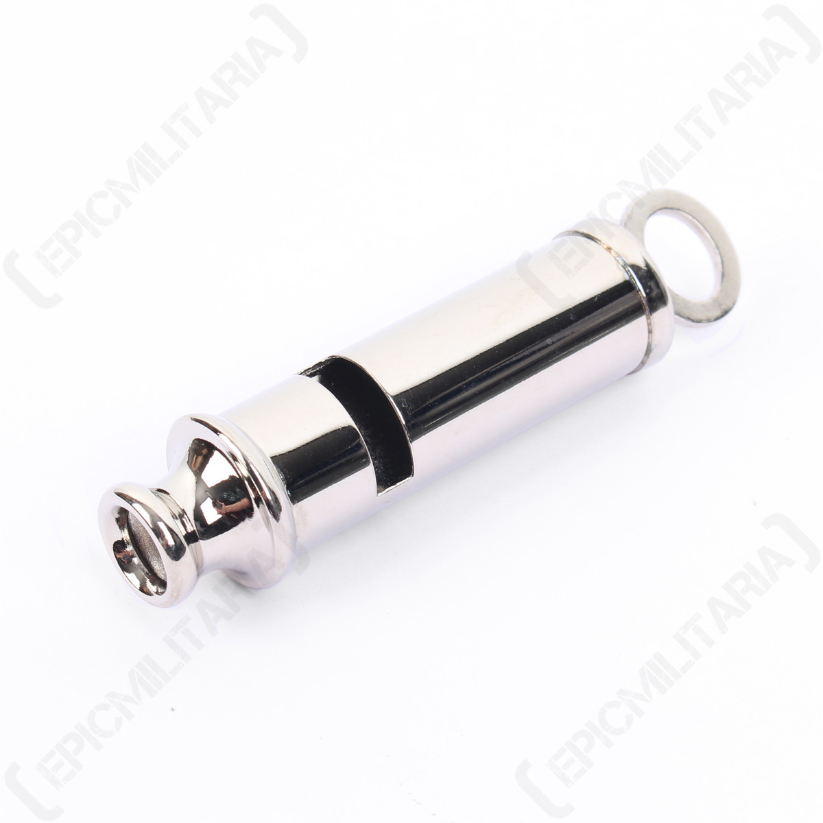 Nickel Plated Police Whistle - Repro Bobby Police Military WWI WWII Army New