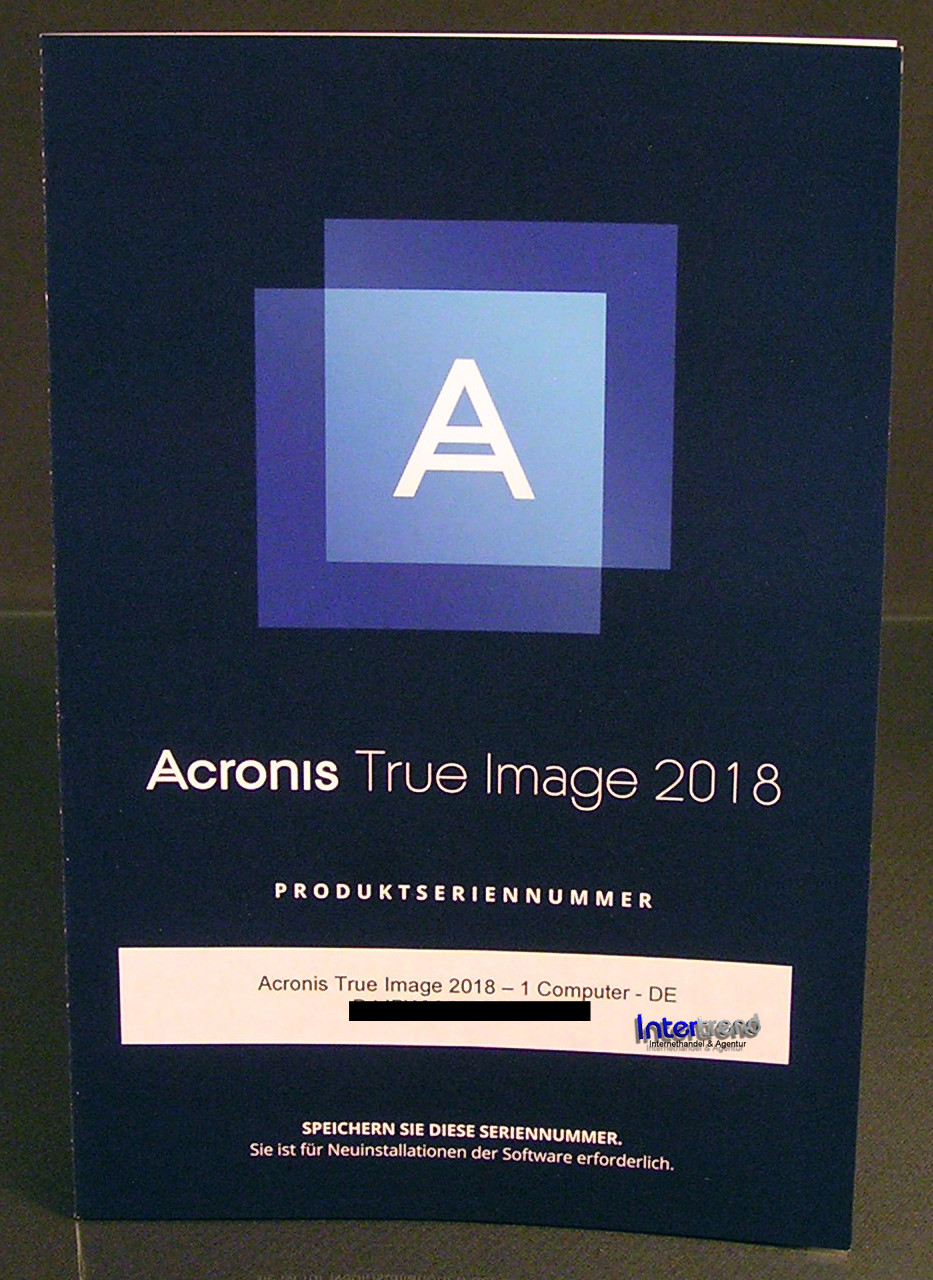 Acronis True Image 2018 Full Version 1 PC/Mac Box, CD + Universal Restore Original Packaging NEW
