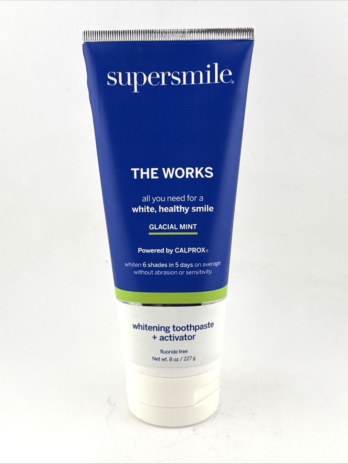 Supersmile The works Whitening toothpaste+ activator Glacial Mint 8oz new Sealed