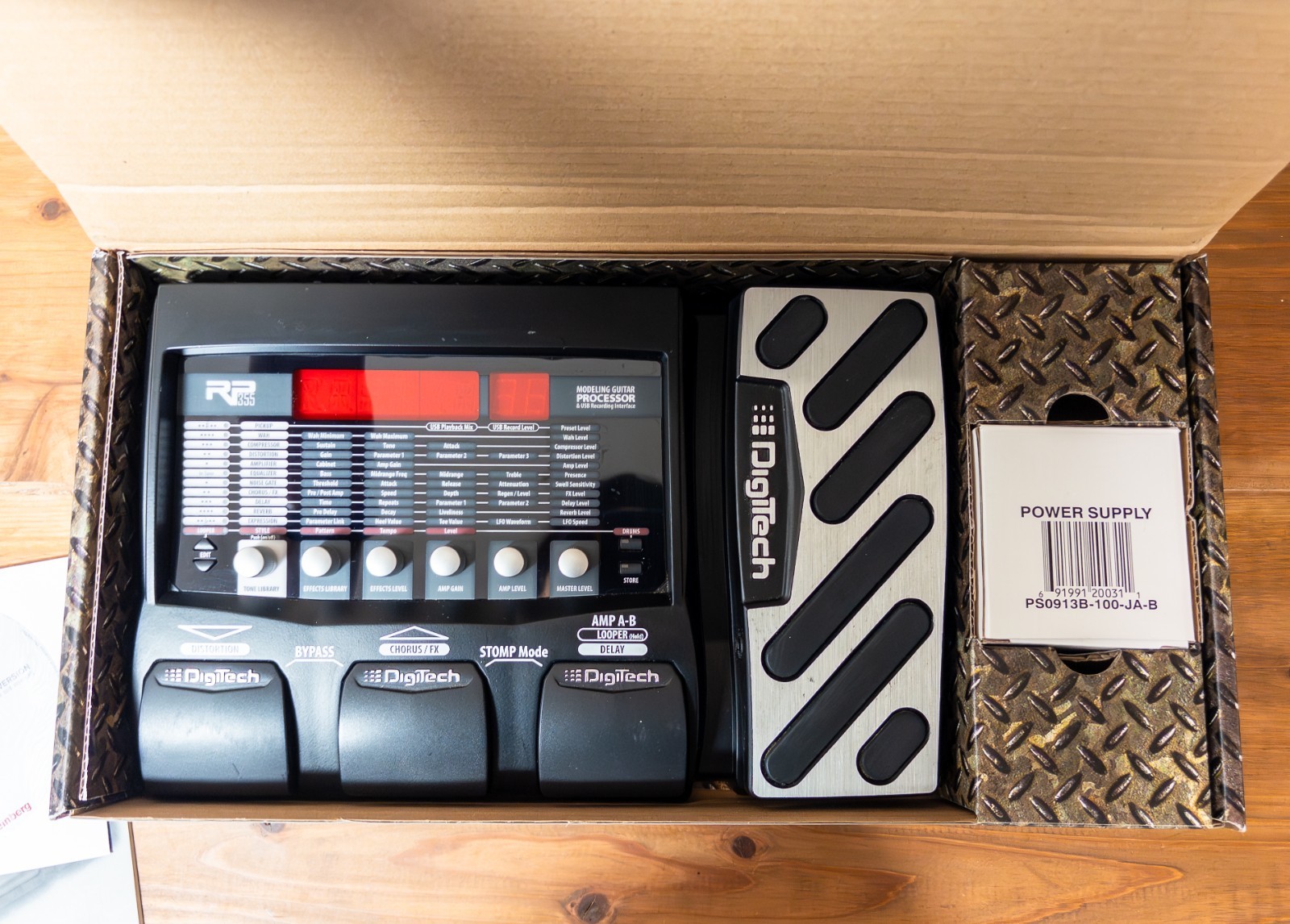 DigiTech RP355 Modeling Guitar Processor Multi Effects Pedal Tested w/ Box Japan