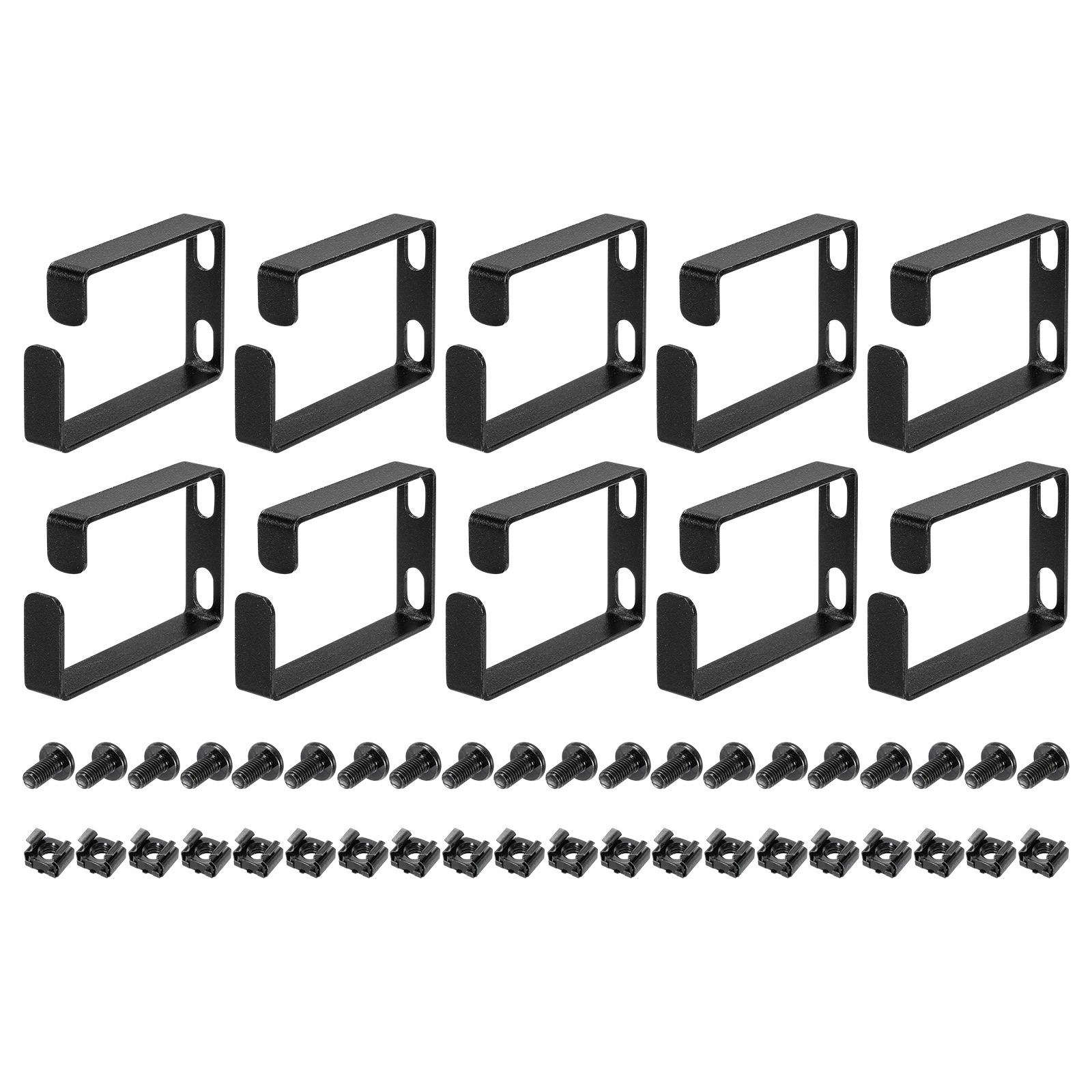 10Set Server Rack Cable Management D Ring for Network Patch Cables