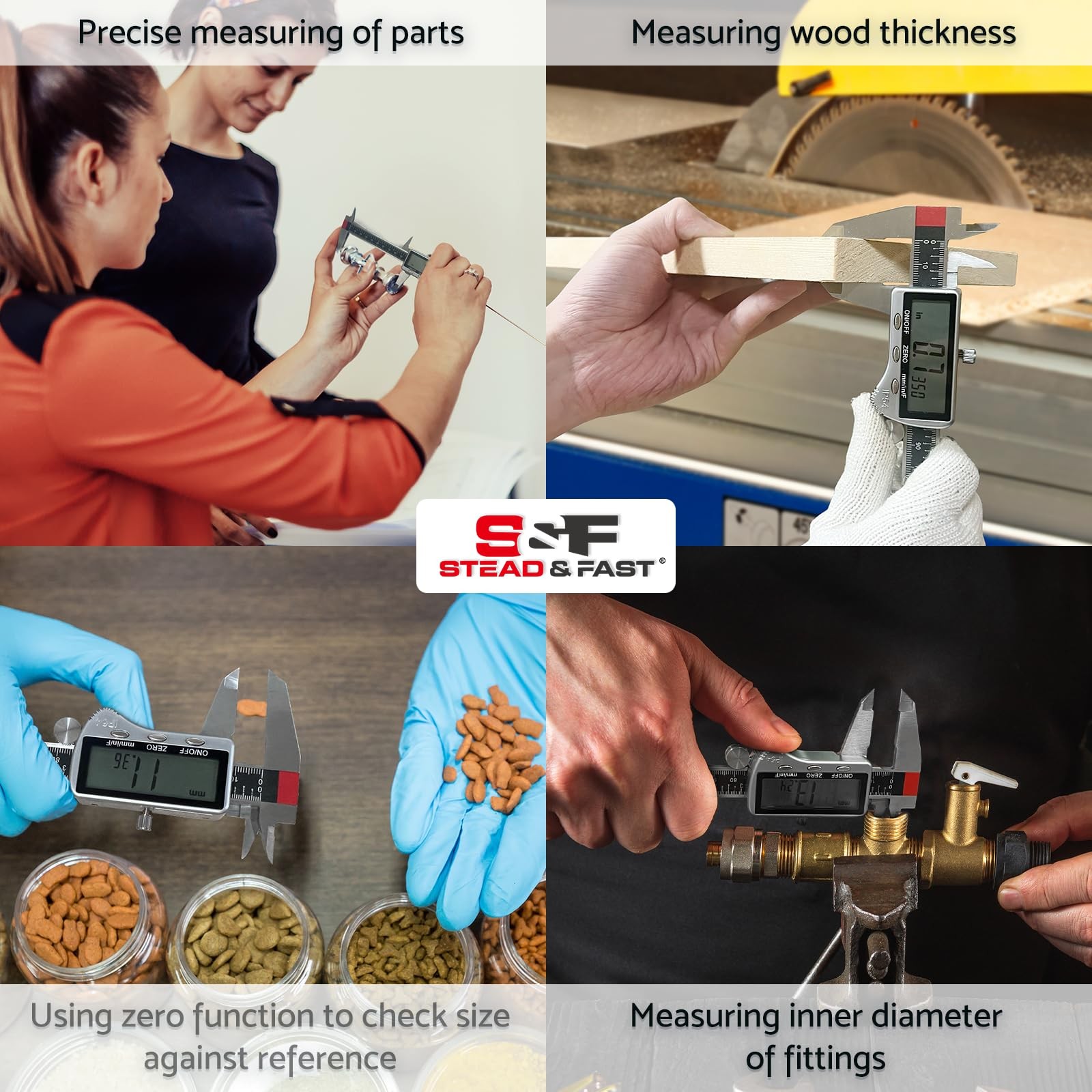 Digital Caliper Measuring Tool 6 inch with Extra Large LCD Screen...