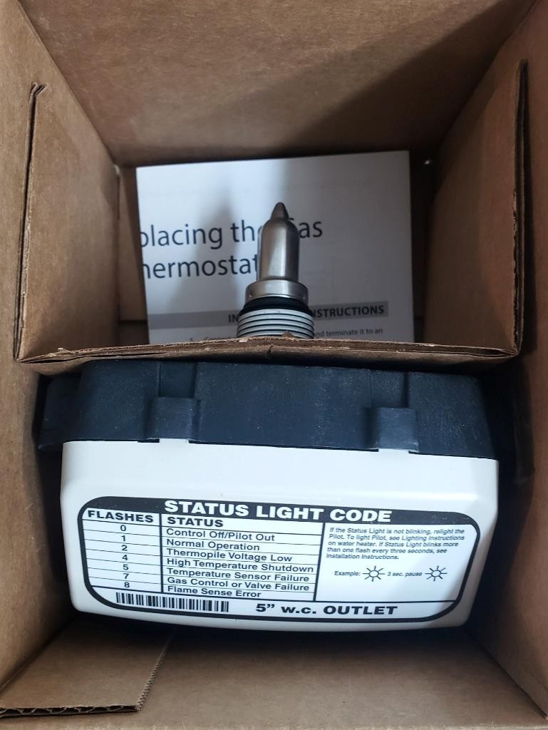 Reliance Hot Water Heater Gas Control Valve 100112336 1" CAV 4.5" H X 5"W