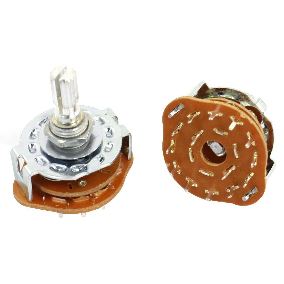 2Pack 6mm Shaft 2 Pole 6 Position Channel Band Selector Rotary Switch