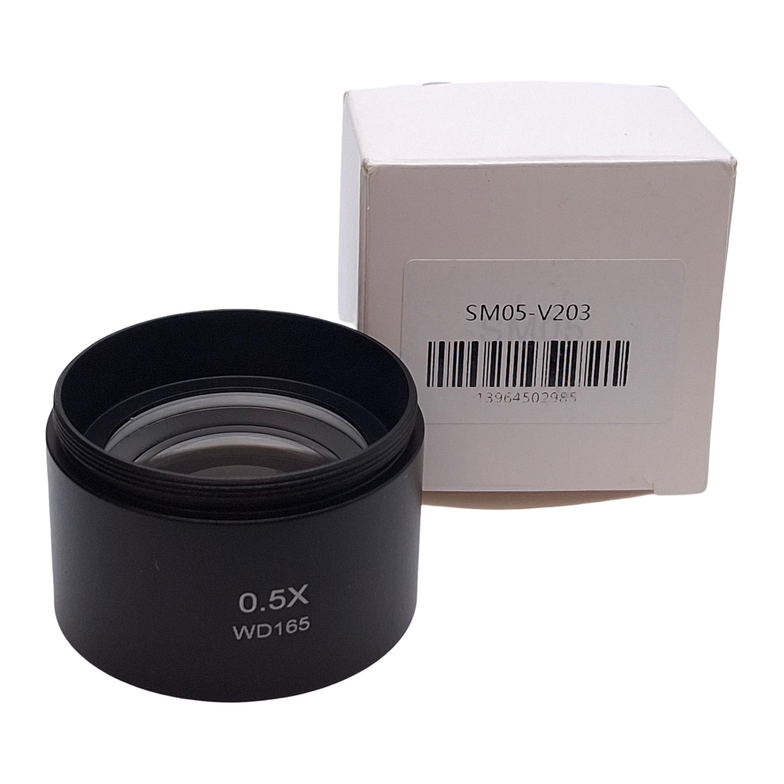 AmScope SM05-V203 Barlow Lens, 0.5X, For SM Series Stereo Microscopes, 48mm