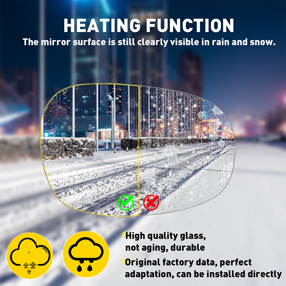 Right Side Mirror Glass Heated For BMW E81 E90 E91 E92 325i 328i 335i 2009-2013