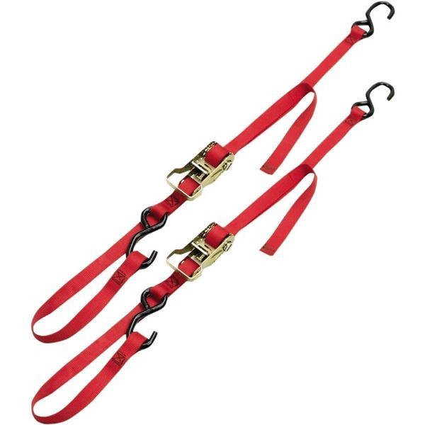 Ancra Rat Pack Ratchet Tiedowns With Soft Hook - Red - 49498-10