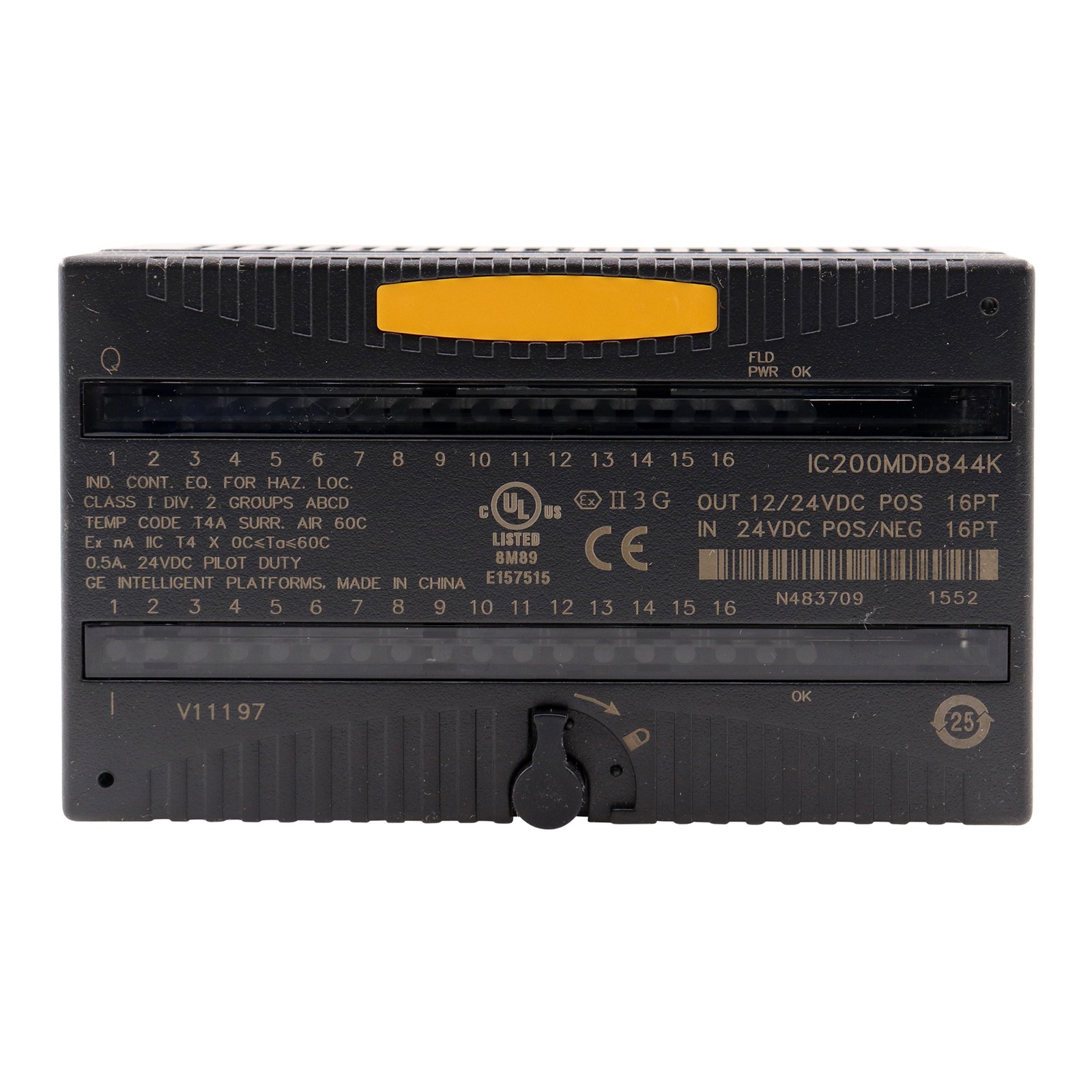 GE IC200MDD844K FANUC PLC MIXED MODULE, 5A, 16-PT, 24-VDC