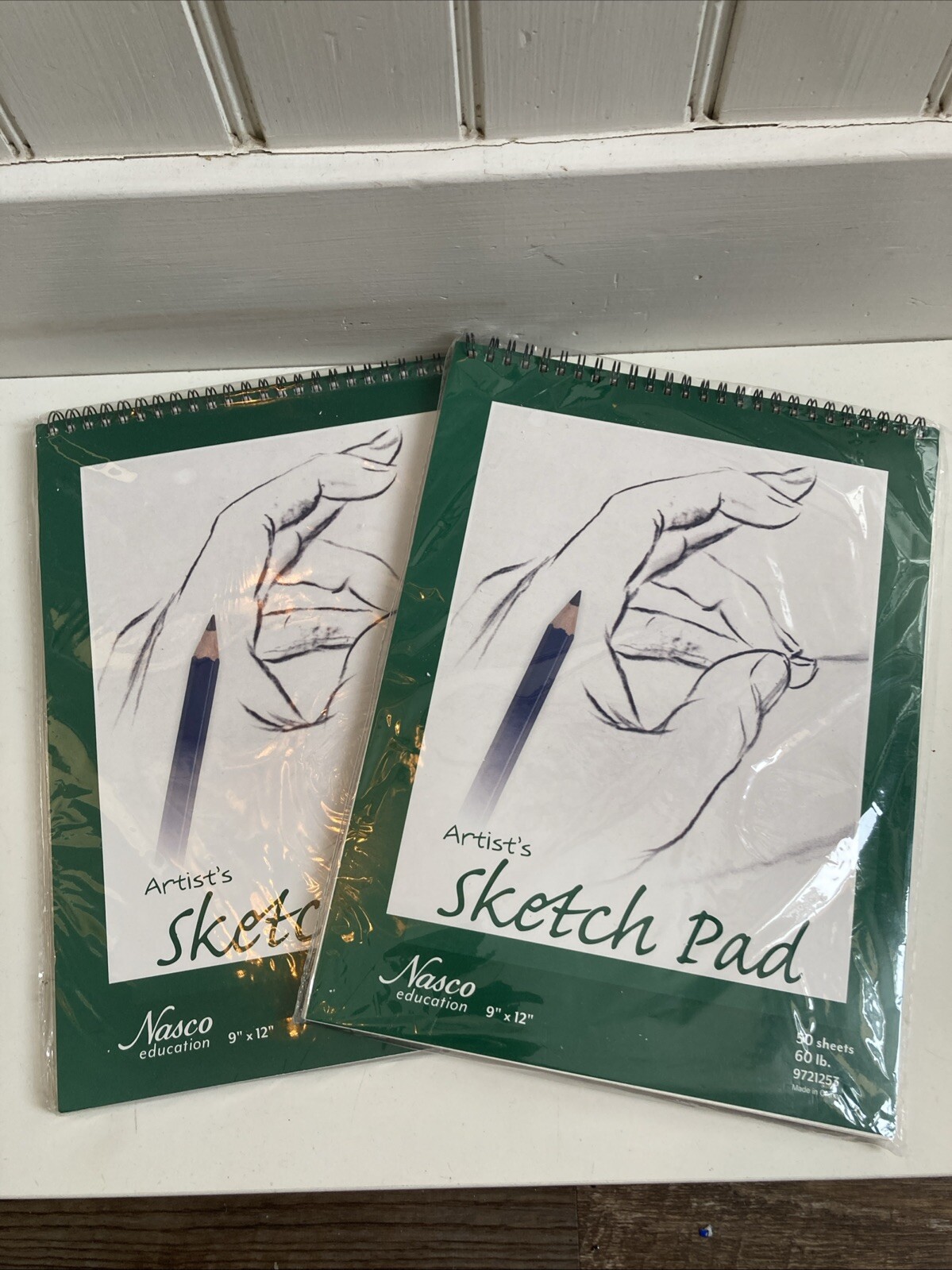 Nasco Artist’s Sketch Pad - 9 in. x 12 in. - 50 Sheets New 2 In Lot