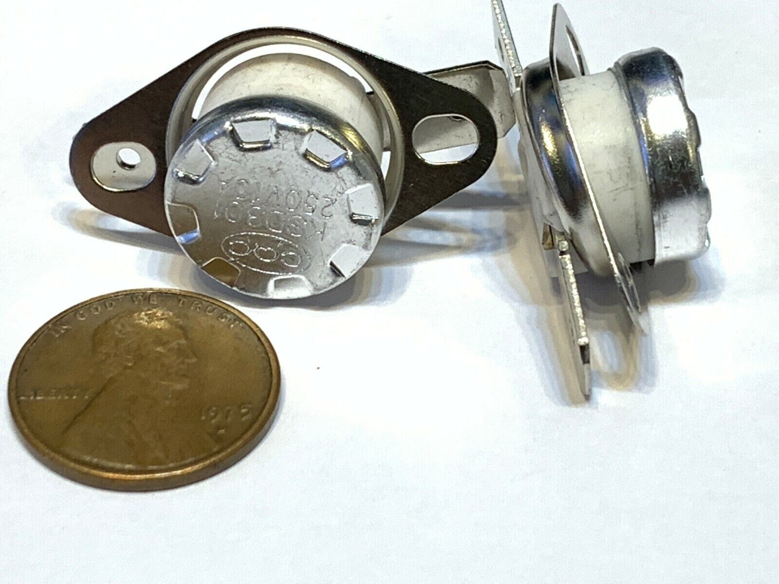2 Ceramic NC 255C 491F KSD301 normally Closed Thermal 10a Thermostat switch G559