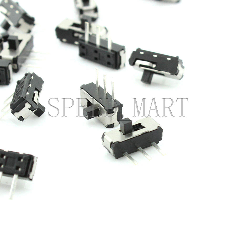 100pcs MSK-12D19 G2 SPDT 1P2T 3 Pin PCB Panel Horizontal Slide Switch SMD
