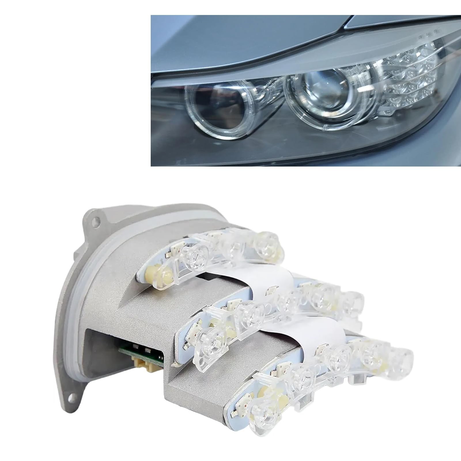 63127245813 63127245815 Front Left LED Turn Signal Indicator Light Xenon Head...