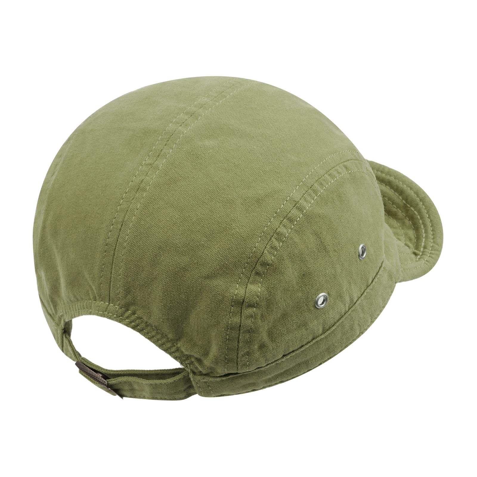 Short Brim Baseball Cap 5 Panel Hat Soft Short Bill One Size Dy09-green