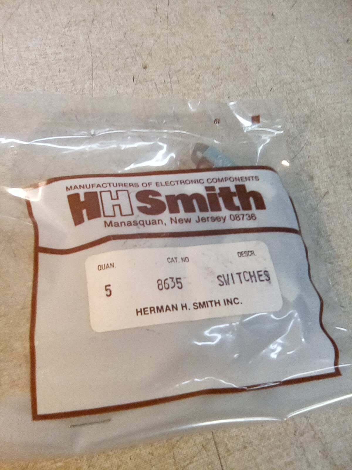 Lot Of 5 HH Smith 8635 Switches