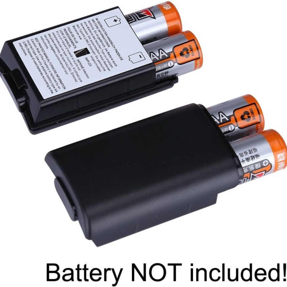 10X AA Battery Back Cover Case Shell Pack For Xbox 360 Wireless Controller Black