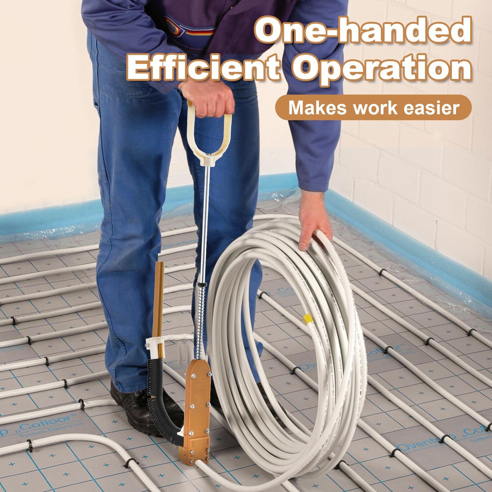 PEX Stapler-Foamboard Stapler Kit Floor Radiant Heating System Installations