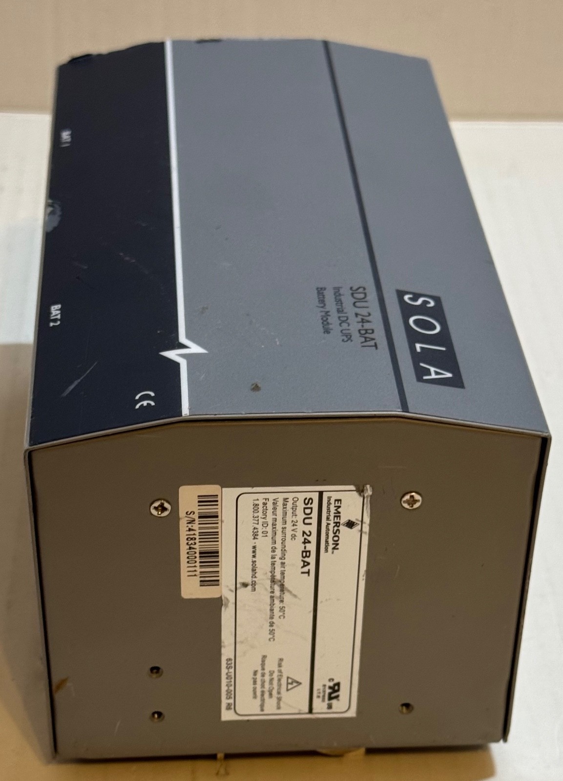 Emerson SOLA Industrial DC UPS Battery Module (SDU 24-BAT)