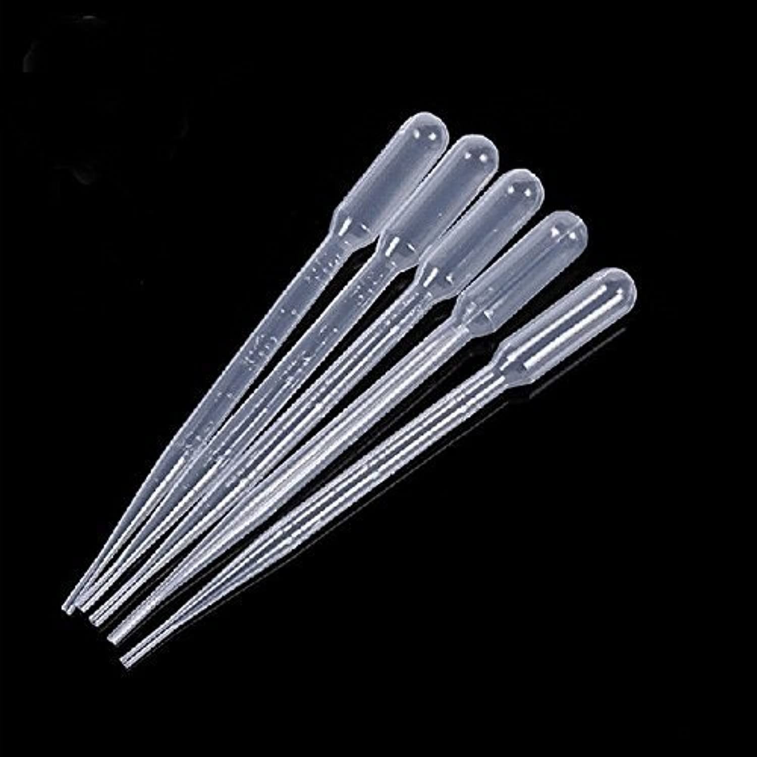 White 3ML Disposable Plastic Eye Dropper Set Transfer Graduated Pipettes (20 ...