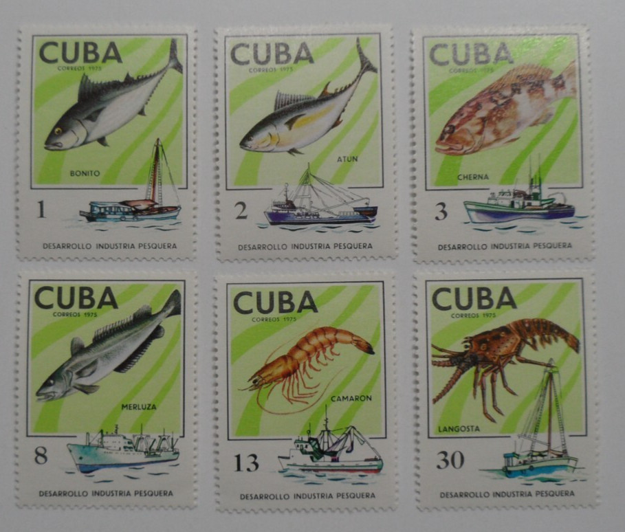 STAMPMART : NORTH AMERICA FISH FAUNA & SHIP 6v MINT STAMPS