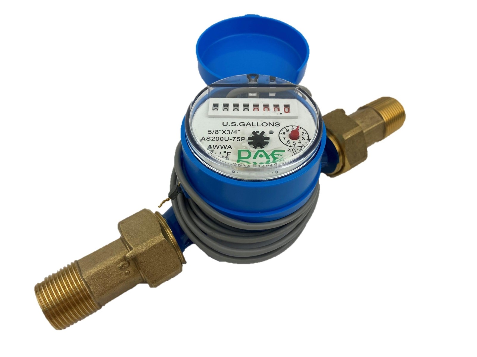 Water Meter Pulse Output Measuring Gallons Durable Utility Device