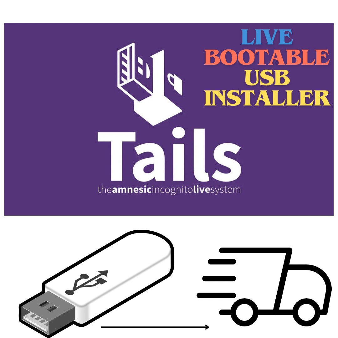 Tails Linux 6.14.1 USB Drive Live Bootable Installer Flash Drive Tails Linux