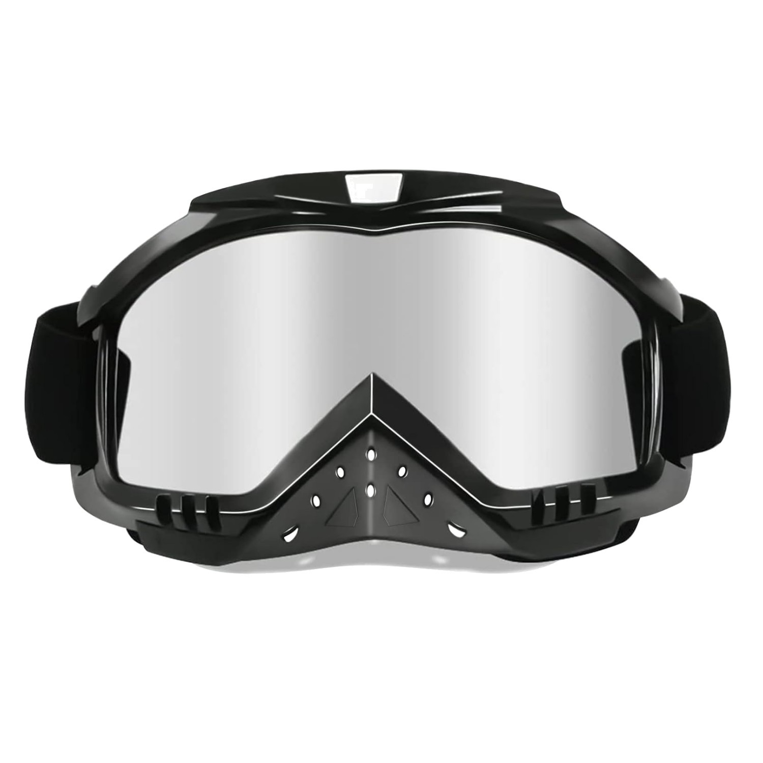 Universal Fit Dirt Bike Goggles - Comfort & Clarity with Anti Fog Silver Lens